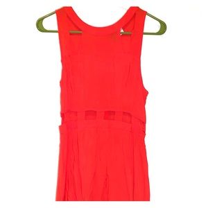 Coral colored H&M cut out dress